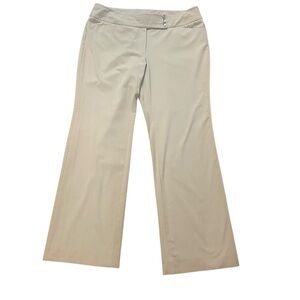 White House Black Market Women’s Legacy Pants Modern Boot Size 14R Khaki Career